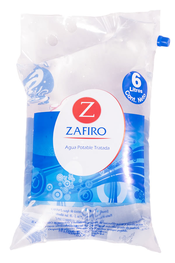 Agua en bolsa de 6 Litros - Agua Zafiro